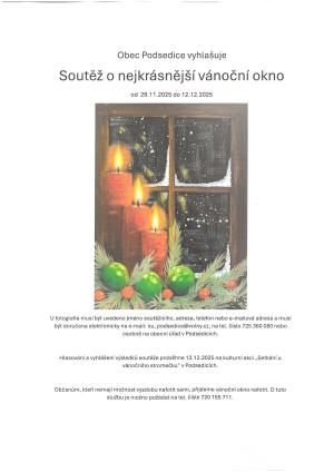 Soutěž - vánoční okno
